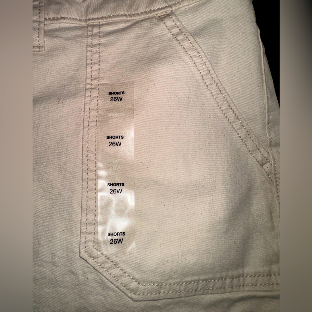 Cream Sonoma Good For Life Plus Size 26W Shorts Premium High-Waisted Denim…NWT - Picture 4 of 10